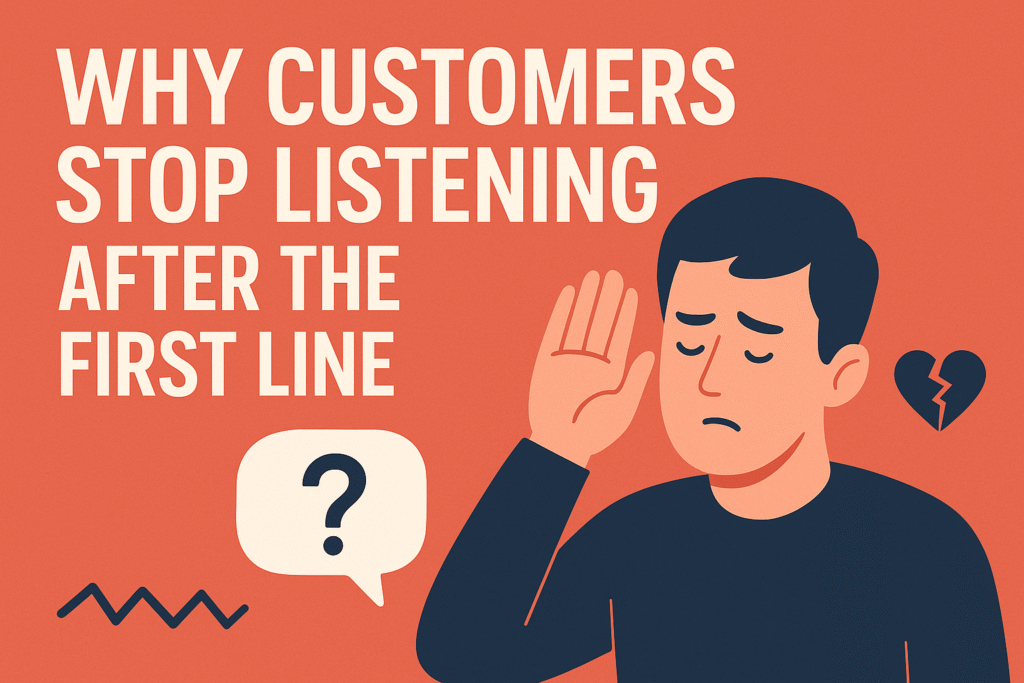 Stop Listen Why Customers Stop Listening After the First Line - NurturerAi